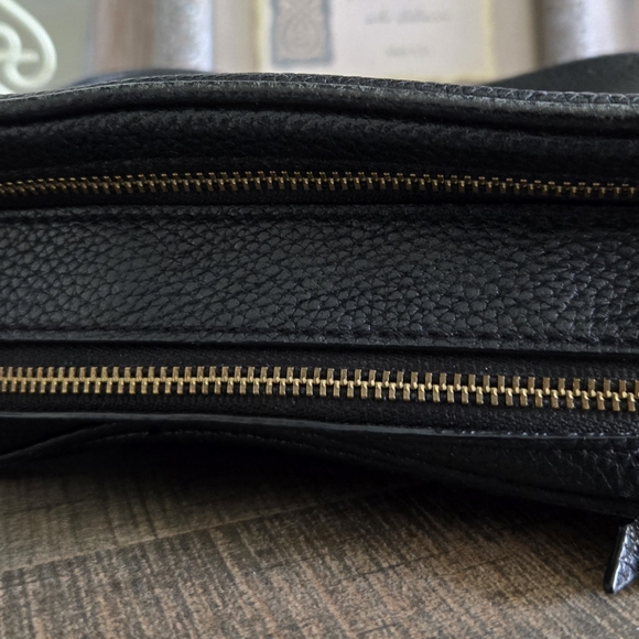 Kate Spade Black Leather Zip Pouch - Picture 4 of 10